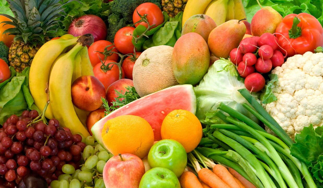 Vegetables and fruits for vision renewal